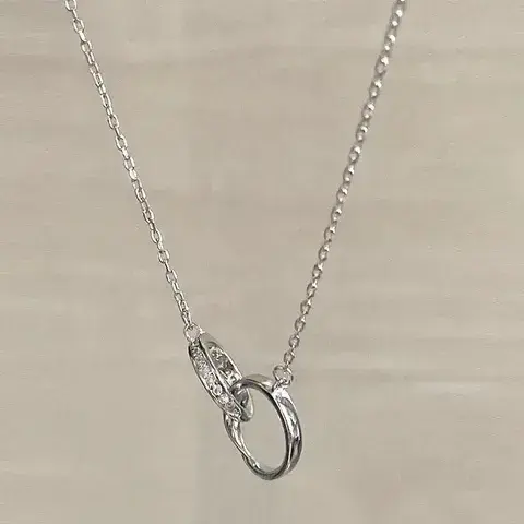 Broken Silver Necklace Women's Light Luxury Niche Gentle Collarbone Chain Elegant High-grade Sense Girlfriend Cold Style Love Hanging