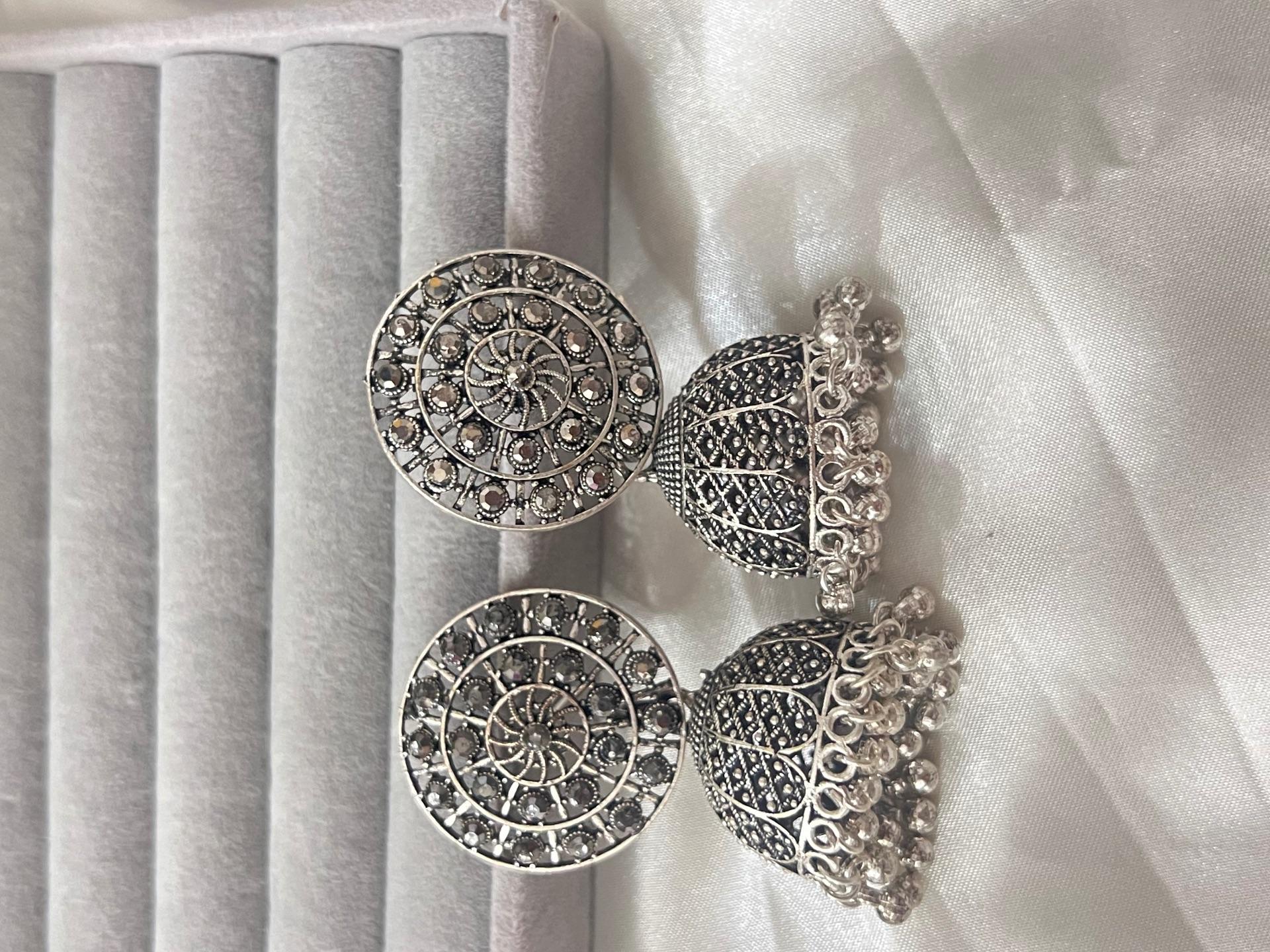 Oxidized jhumka 