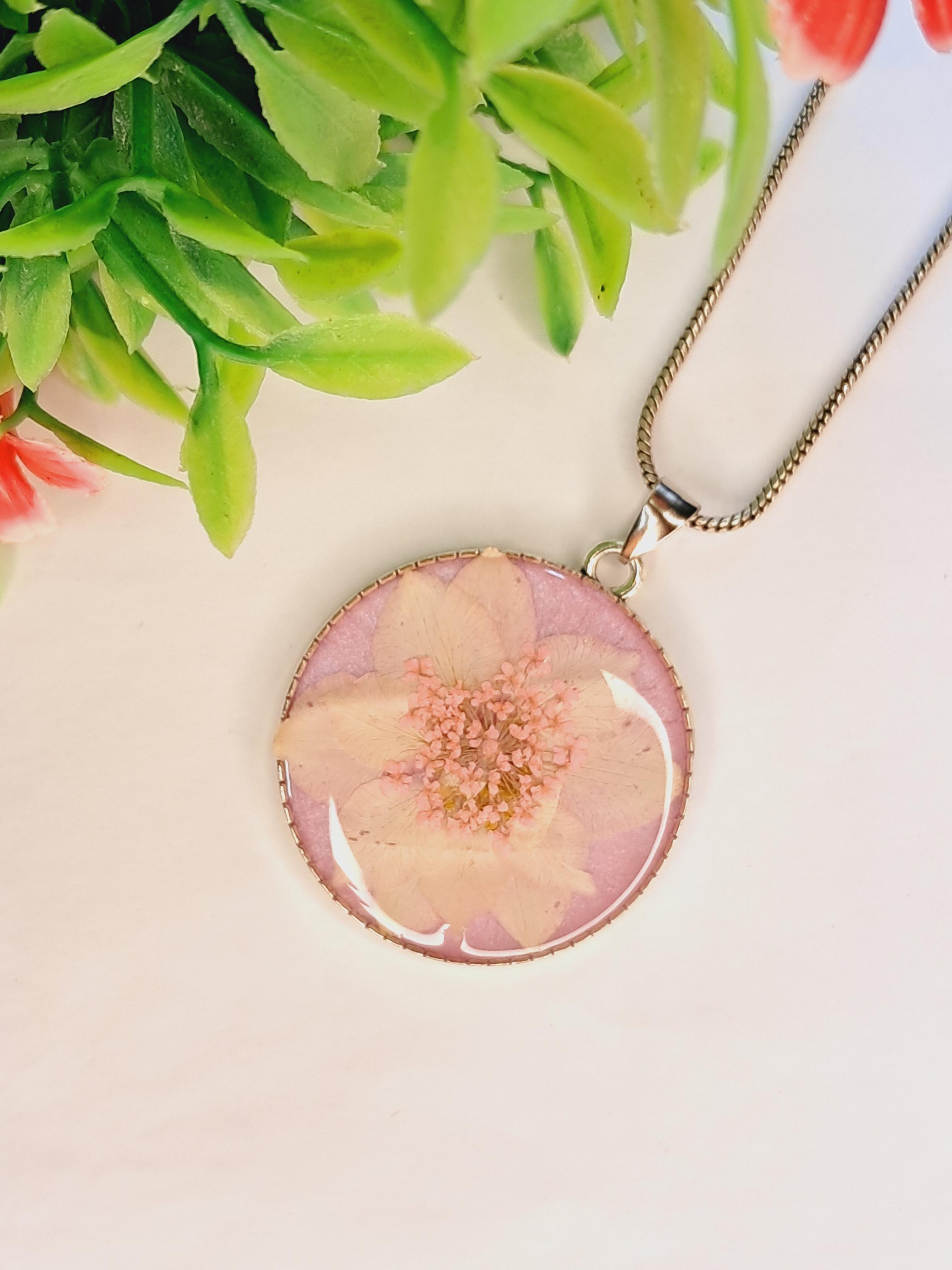 PetalGlow – Real Flower Pendant