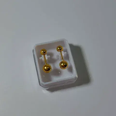 Stainless Steel Cross Heart Shape Snowflake PVD Coated Zircon 18K Gold Plated Sweet Waterproof Non Tarnish Plating Cartilage Earrings