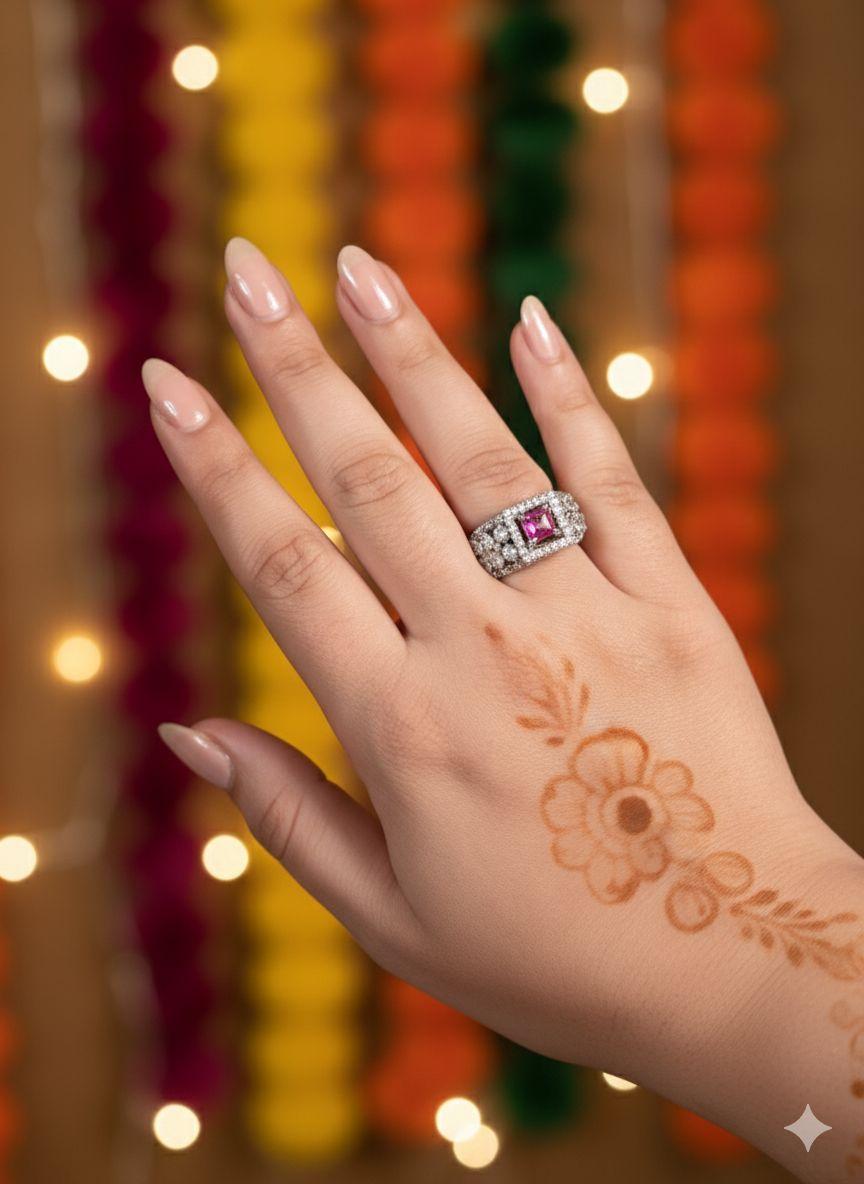 Elegant cocktail ring