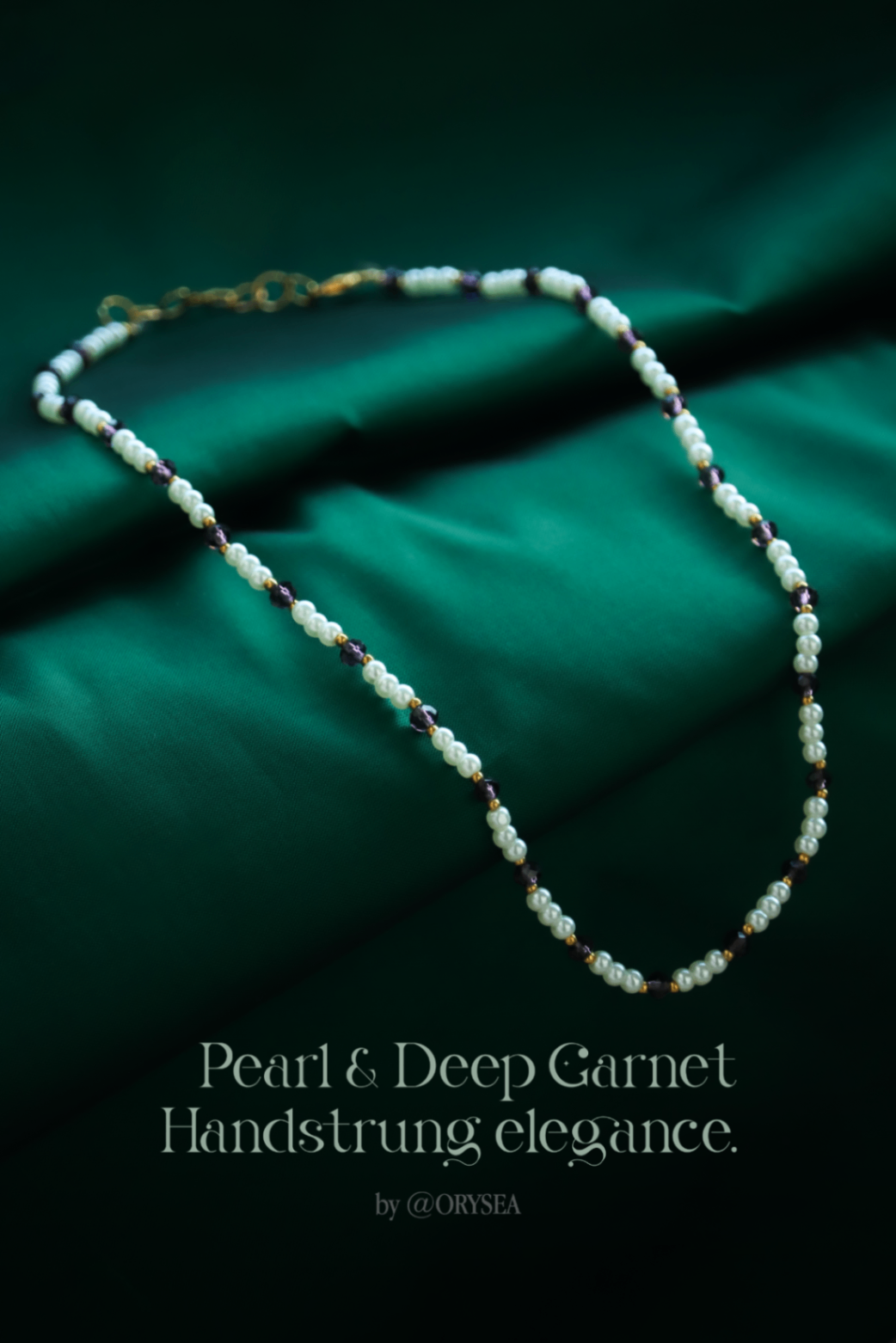 Pearl Garnet Necklace