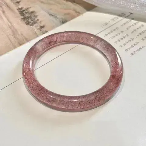 Chinoiserie Sweet Geometric Alloy Resin Bangles