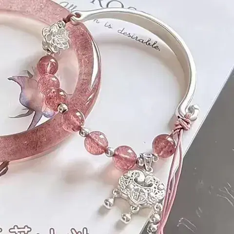 Chinoiserie Sweet Geometric Alloy Resin Bangles