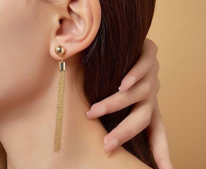 Golden Long Earrings 