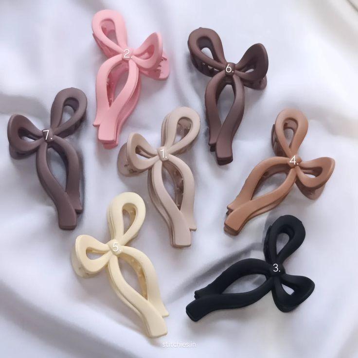 Bow Knot Hair Claw Clips 