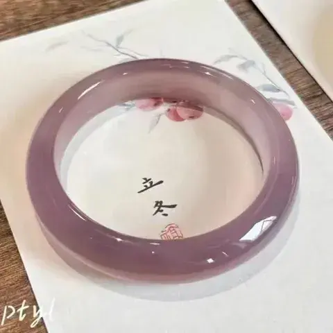 Chinoiserie Sweet Geometric Alloy Resin Bangles