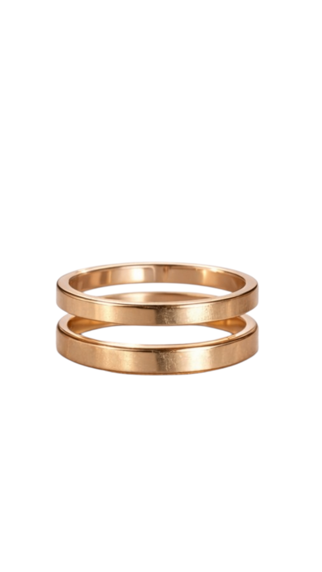 Minimalist Rose Gold Open Cuff Ring