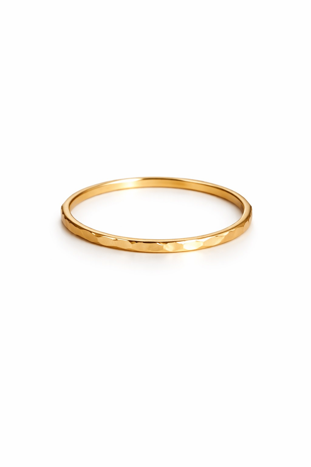 Hammered Gold Stack Ring