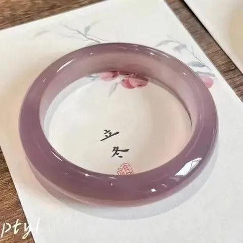 Elegant Alloy Resin Bangle