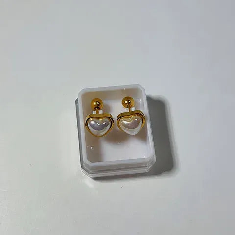 Gold Cross Zircon Cartilage Earrings