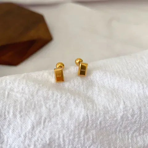 Classic Gold Stud Earrings