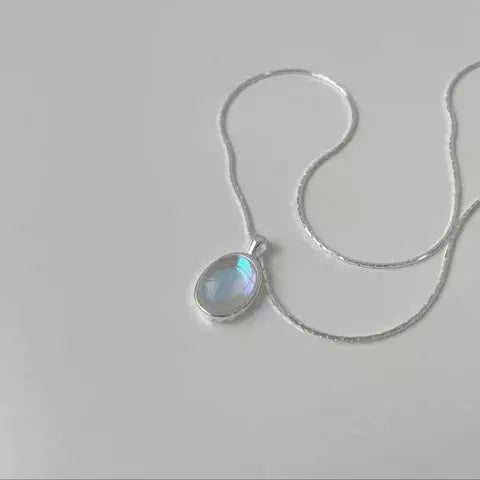 Luxe Aquamarine Chain Necklace