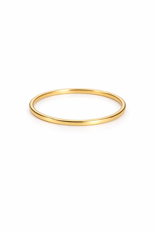 Title  Slim Gold Stack Ring