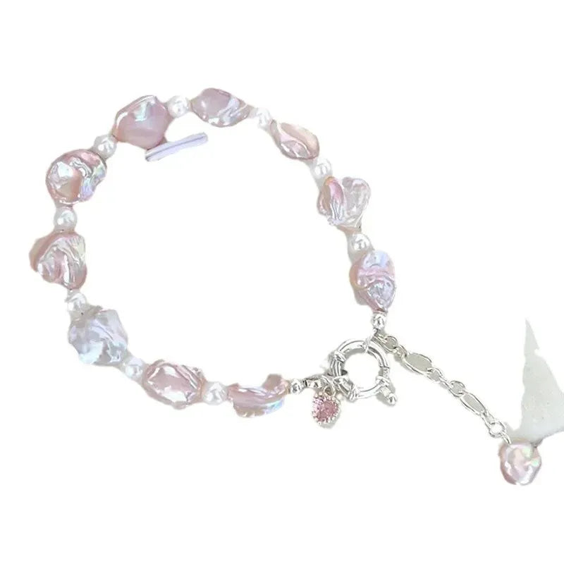 Irregular Heart Pearl Bracelet