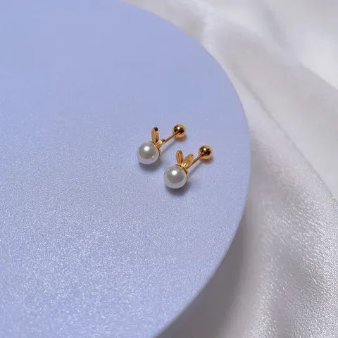 Tiny Gold Stud Earrings