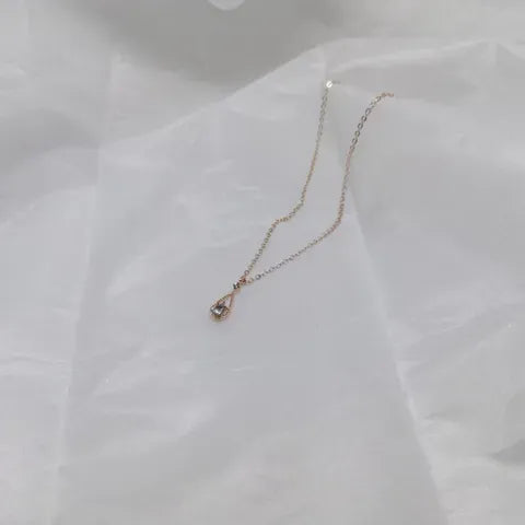 Water Drop Zircon Necklace