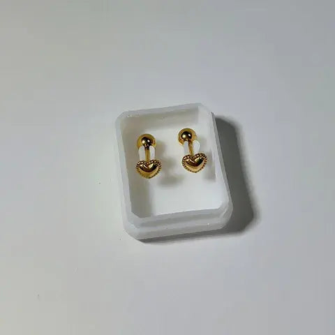 Heart Crystal Stud Earrings