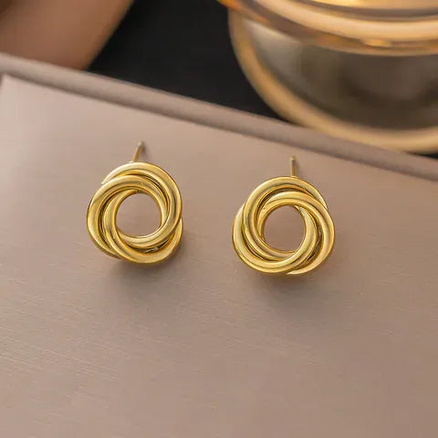 Minimal Star Heart Stud Earrings